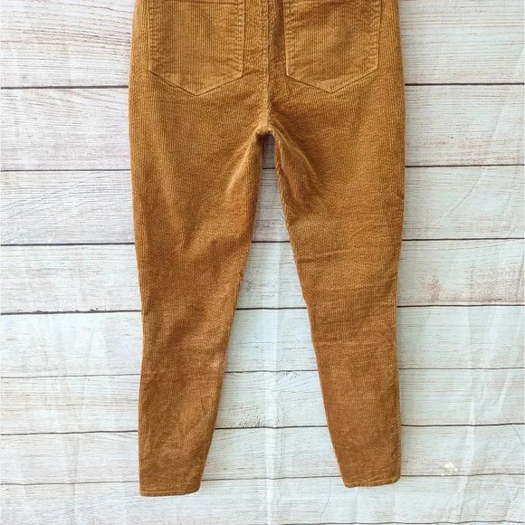 Paige Hoxton Ankle Skinny Corduroy Pants Marigold Anthropologie Exclusive - Picture 9 of 13